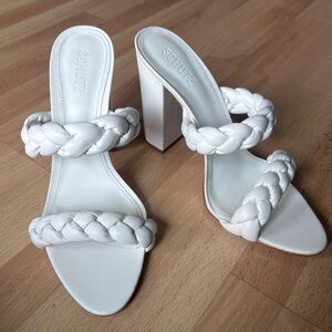 Schutz Braided Chunky Block Heel sandal size 10